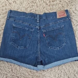 Levi's Dark Blue Jean Shorts